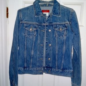 Zena Blue Denim Jean Jacket, New with Tags, Size M
